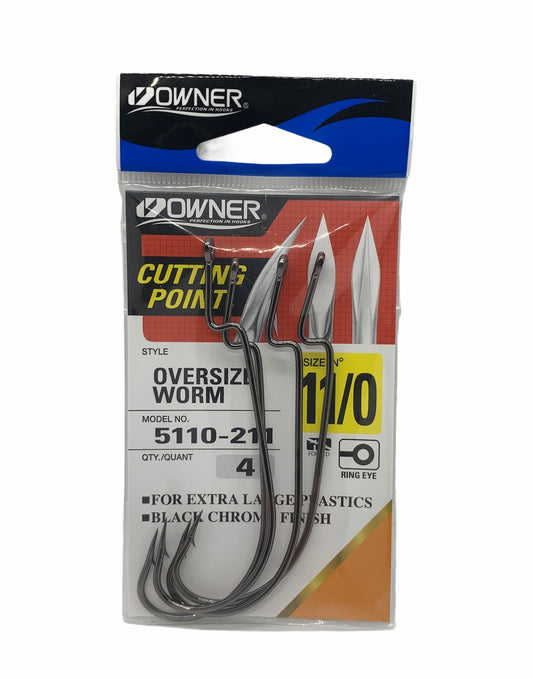 Owner oversized worm hook 11/0